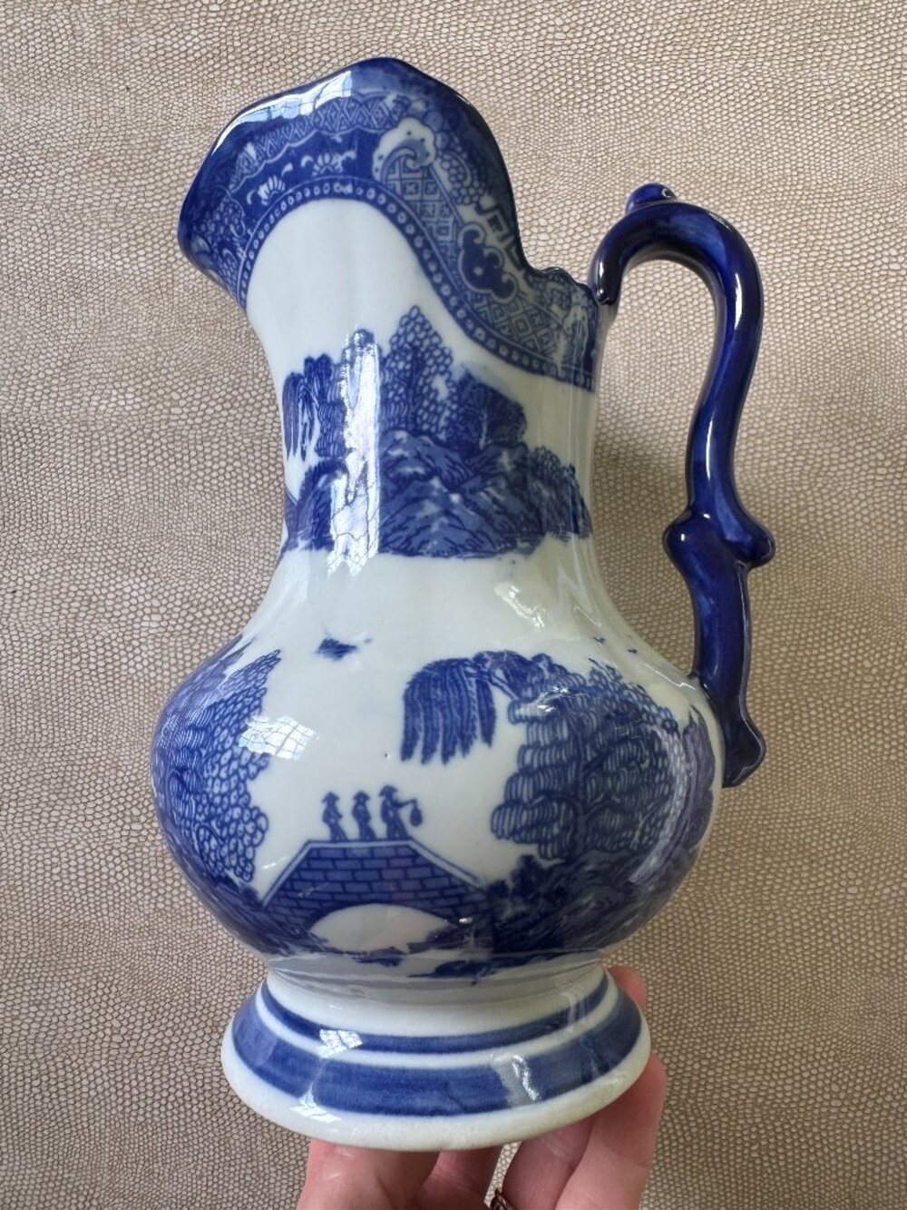 Blue & White PItcher